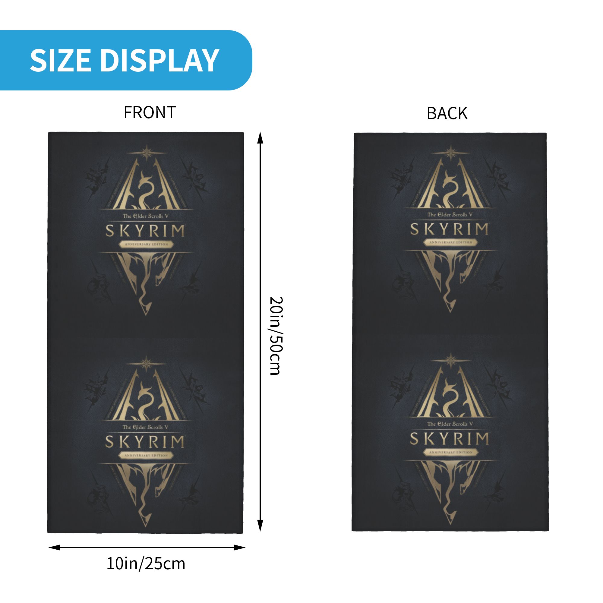 Custom Skyrim Logo Bandana Win - Company Profile Printing 评论和价格