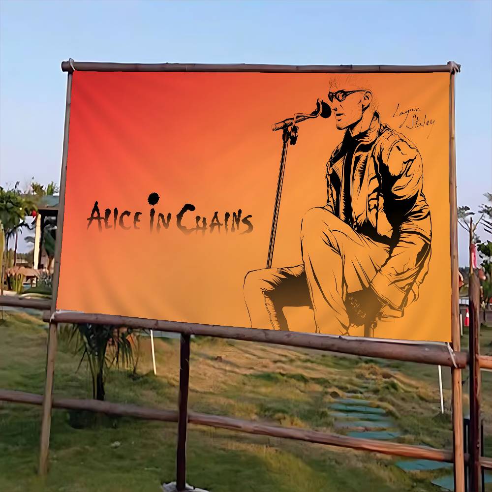 Retro Music Alice In Chains Ad - Commercial Banner Printing 评论和价格