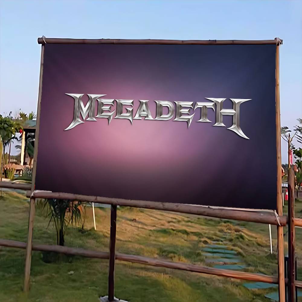 Rock Metal Band M-Megadeth Adv - Commercial Banner Printing 评论和价格