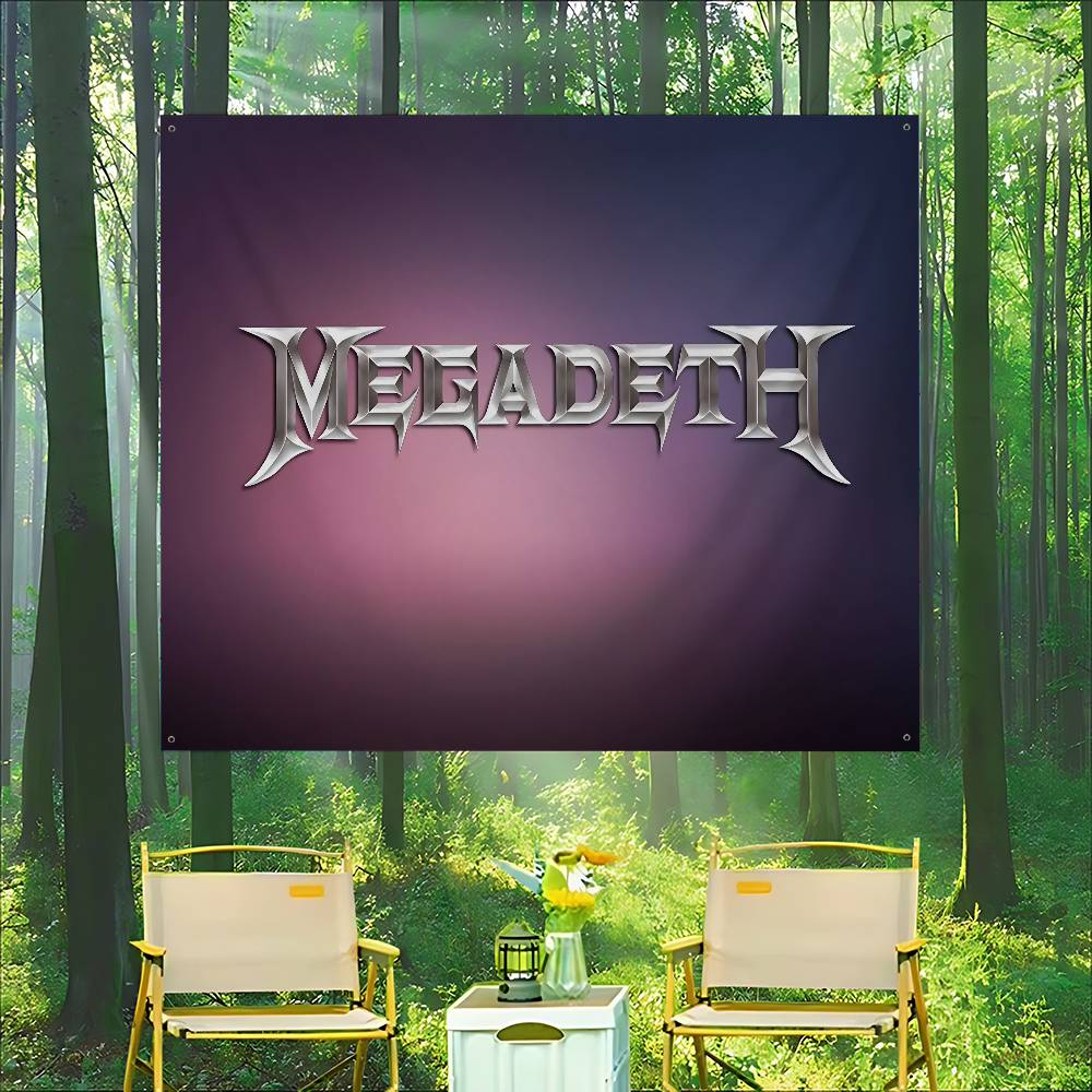 Rock Metal Band M-Megadeth Adv - Commercial Banner Printing 评论和价格
