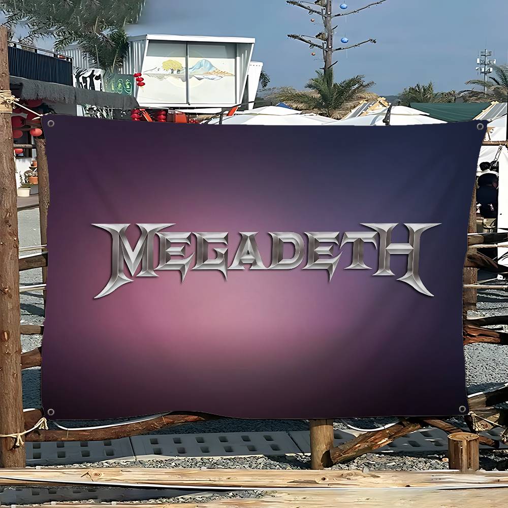 Rock Metal Band M-Megadeth Adv - Commercial Banner Printing 评论和价格